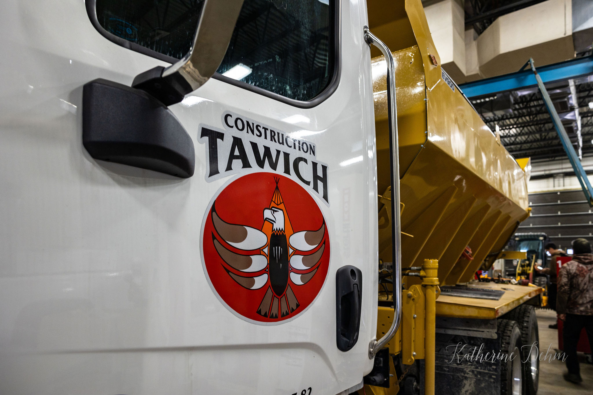 Tawich Construction truck with company logo